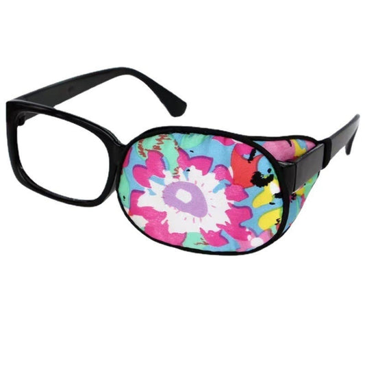 Children Silk Blackout Monocular Strabismus Training Corrective Eye Mask, Color: Rose Red Flower - Glasses Accessories by PMC Jewellery | Online Shopping South Africa | PMC Jewellery