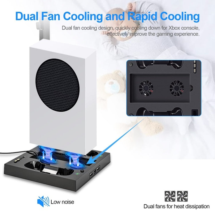 Iplay For Xbox Series S Host Cooling Bracket Handle Charging Base(Black) - Holder by iplay | Online Shopping South Africa | PMC TechLife