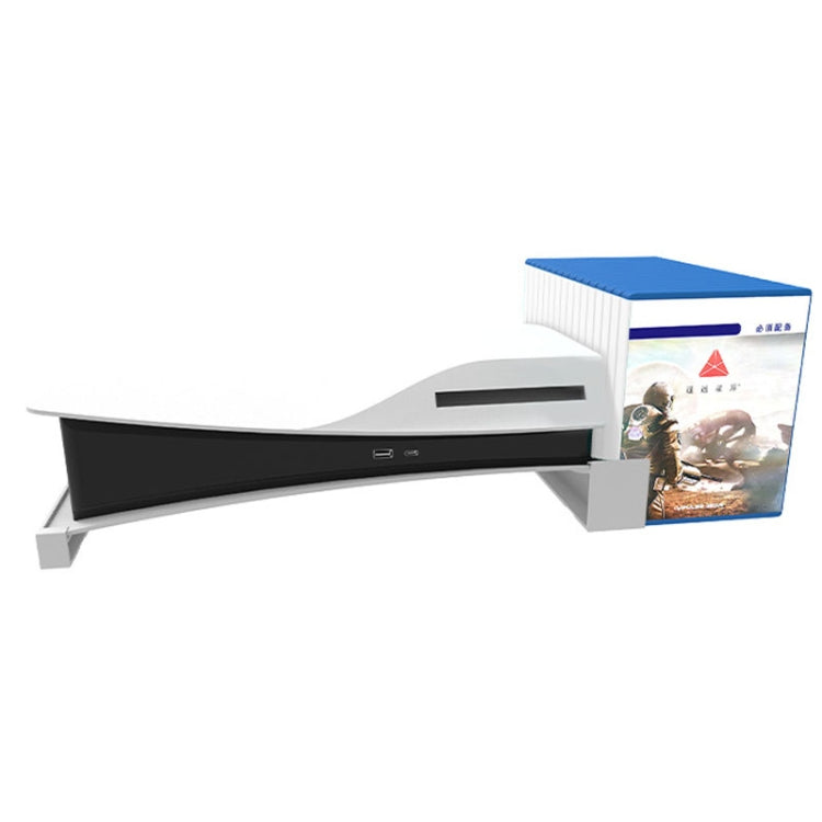 Iplay HBP-393 For Sony PS5 Optical Drive / Digital Version Host Horizontally Placed Bracket With Disc Slot(White) - Holder by iplay | Online Shopping South Africa | PMC TechLife