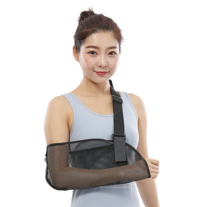 L Summer Breathable Arm Sling Arm Fracture Sprain Dislocation Fixation Belt(Black) - Corrector by PMC Jewellery | Online Shopping South Africa | PMC Jewellery