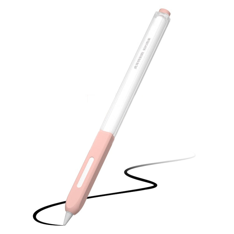 For Apple Pencil 2 Non-Slip Anti-Fall Translucent Segmented Pen Case(Sakura Pink) - free shipping - PMC TechLife - Order now!