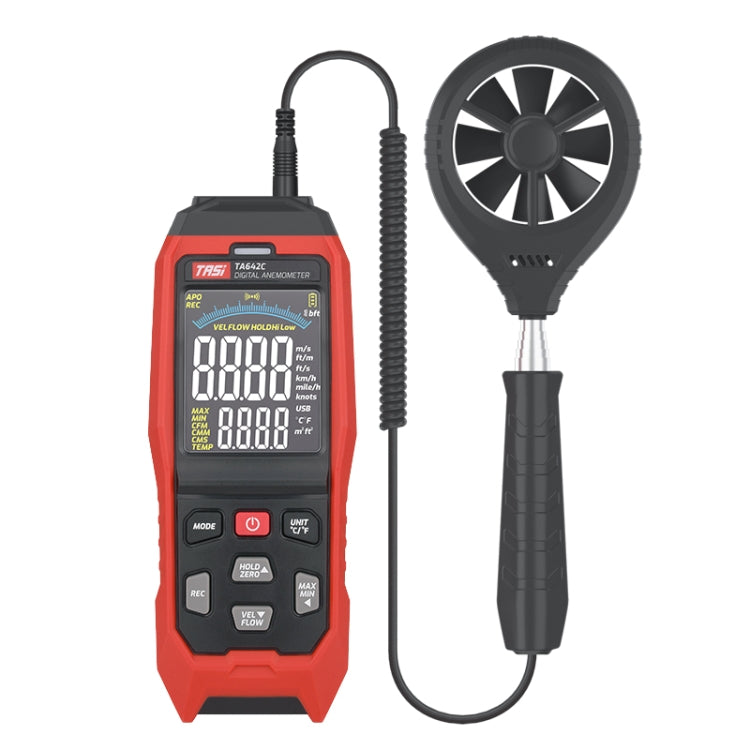 TASI TA642C Portable Digital Wind Speed Meter Air Volume Tester - Tachometers & Anemometer by TASI | Online Shopping South Africa | PMC Jewellery | Buy Now Pay Later Mobicred