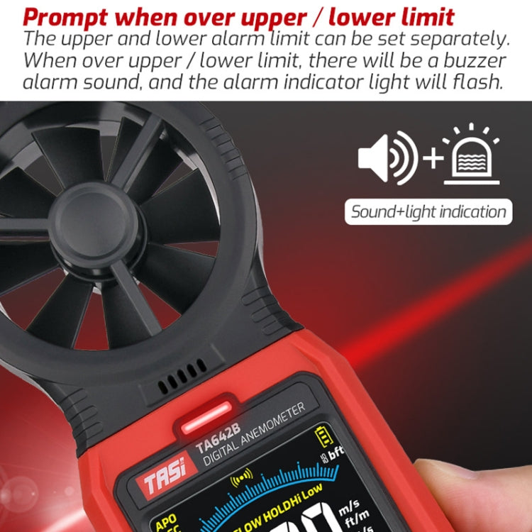 TASI TA642C Portable Digital Wind Speed Meter Air Volume Tester - Tachometers & Anemometer by TASI | Online Shopping South Africa | PMC Jewellery | Buy Now Pay Later Mobicred