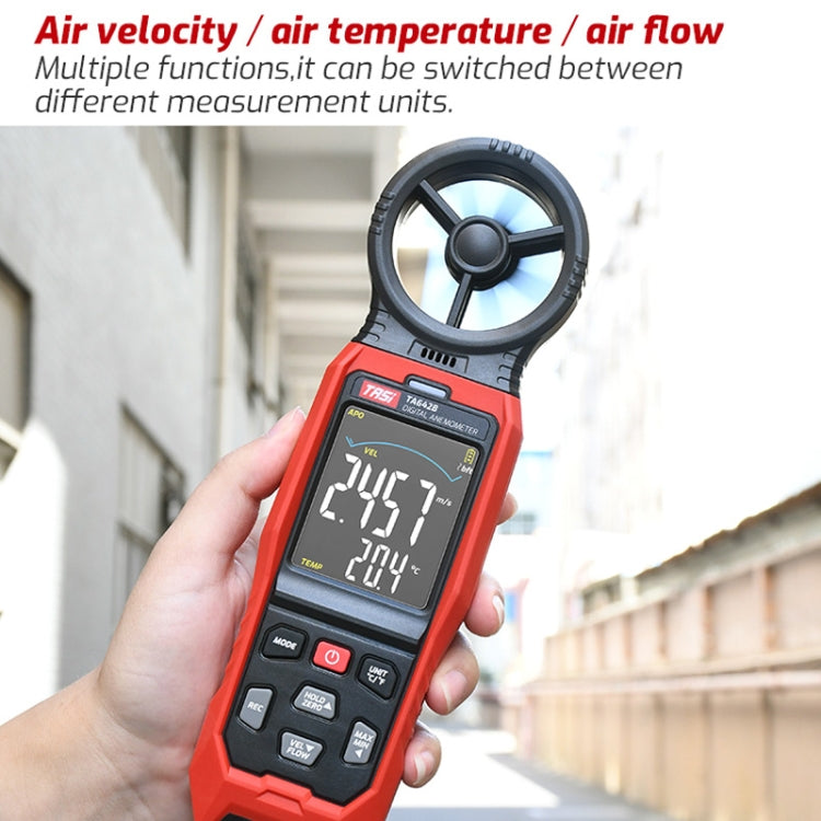 TASI TA642C Portable Digital Wind Speed Meter Air Volume Tester - Tachometers & Anemometer by TASI | Online Shopping South Africa | PMC Jewellery | Buy Now Pay Later Mobicred