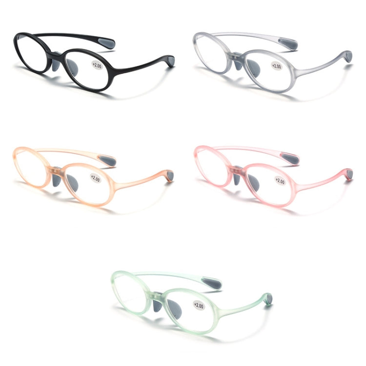 Portable Magnifying Glass Presbyopic Glasses Silicone Anti-Blue Light Reading Glasses, Degree: +350(Pink) - Presbyopic Glasses by PMC Jewellery | Online Shopping South Africa | PMC Jewellery