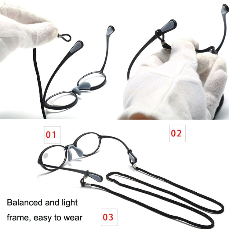 Portable Magnifying Glass Presbyopic Glasses Silicone Anti-Blue Light Reading Glasses, Degree: +300(Light Orange) - Presbyopic Glasses by PMC Jewellery | Online Shopping South Africa | PMC Jewellery