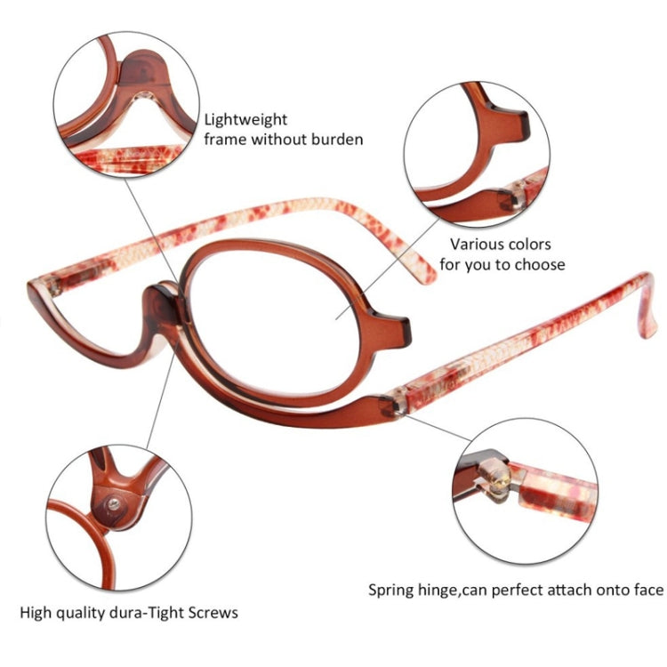 Makeup Presbyopic Glasses Monolithic Reading Glass Magnifying Glass, Degree: +200(Red) - Presbyopic Glasses by PMC Jewellery | Online Shopping South Africa | PMC Jewellery