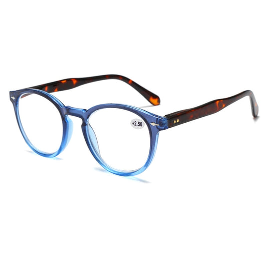 Retro Flexible Durable Portability HD Presbyopic Glasses +350(Graduate Blue) - Presbyopic Glasses by PMC Jewellery | Online Shopping South Africa | PMC Jewellery