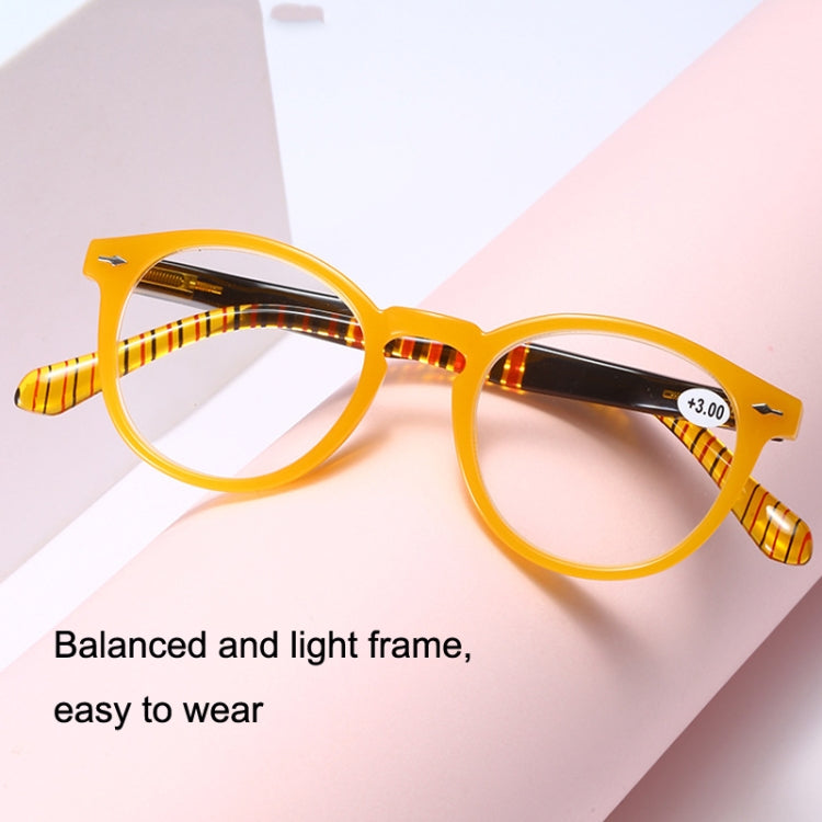 Retro Flexible Durable Portability HD Presbyopic Glasses +300(Beanflower) - Presbyopic Glasses by PMC Jewellery | Online Shopping South Africa | PMC Jewellery