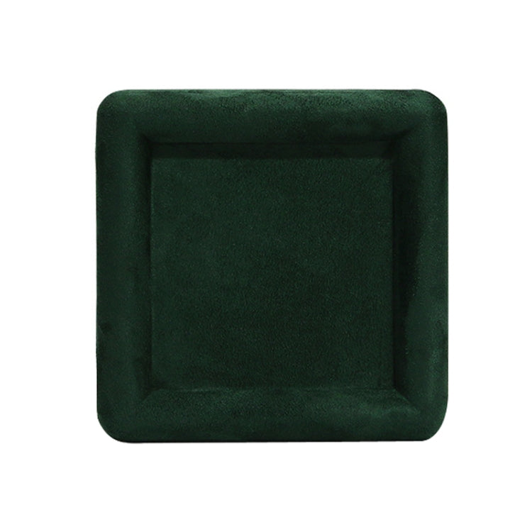 12x12x1.5cm Jewelry Tray Ring Square Empty Plate Earrings Necklace Jewelry Display Tray(Green) - Jewelry Storages by PMC Jewellery | Online Shopping South Africa | PMC Jewellery