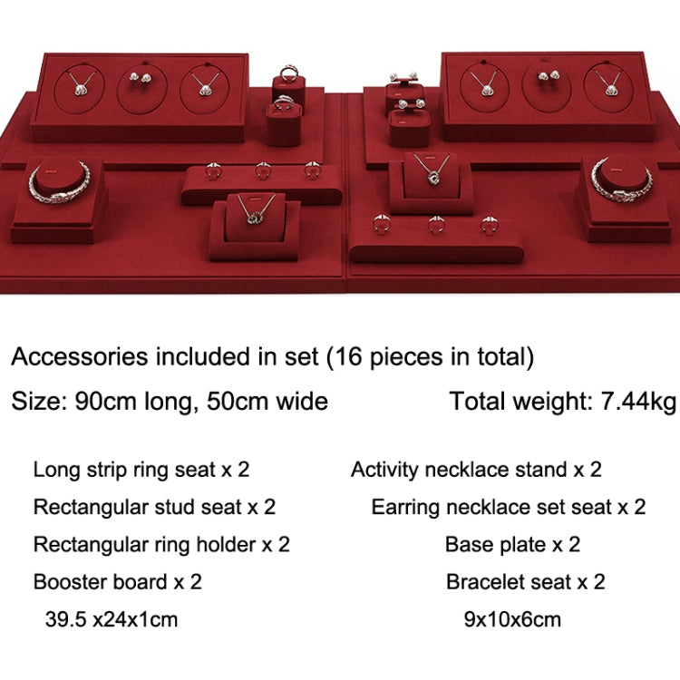 Earrings Bracelets Earrings Jewelry Display Rack Microfiber Jewelry Counter Display Props Set 5 - Jewelry Storages by PMC Jewellery | Online Shopping South Africa | PMC Jewellery