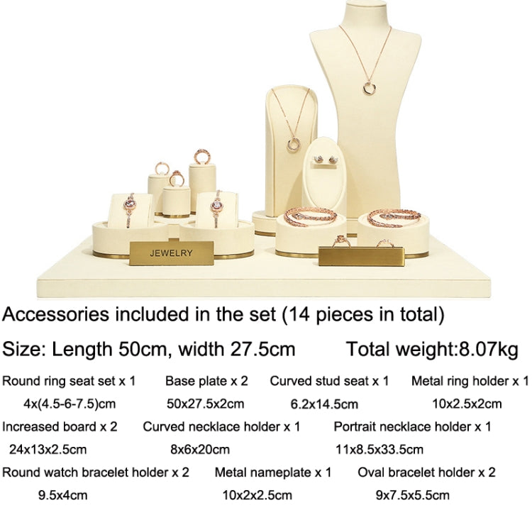 Window Jewelry Display Props Necklace Earrings Ring Jewelry Stand Set 9 - Jewelry Storages by PMC Jewellery | Online Shopping South Africa | PMC Jewellery