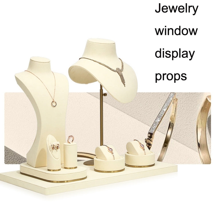 4x10.5cm Curved Stud Holder Window Jewelry Display Props Necklace Earrings Ring Jewelry Stand - Jewelry Storages by PMC Jewellery | Online Shopping South Africa | PMC Jewellery