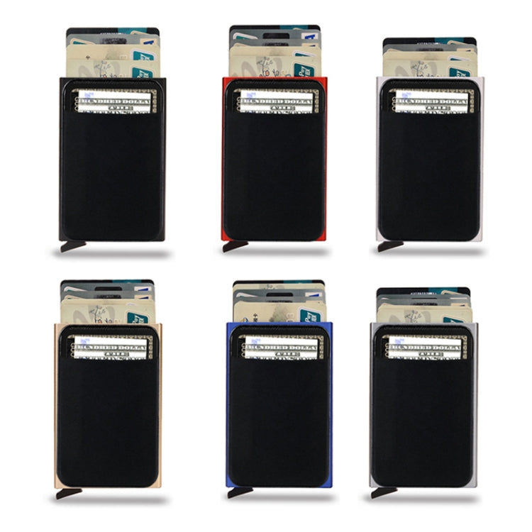 RFID Short Metal Card Case Credit Card Holder Wallet(Gold) - free shipping - PMC TechLife - Order now!