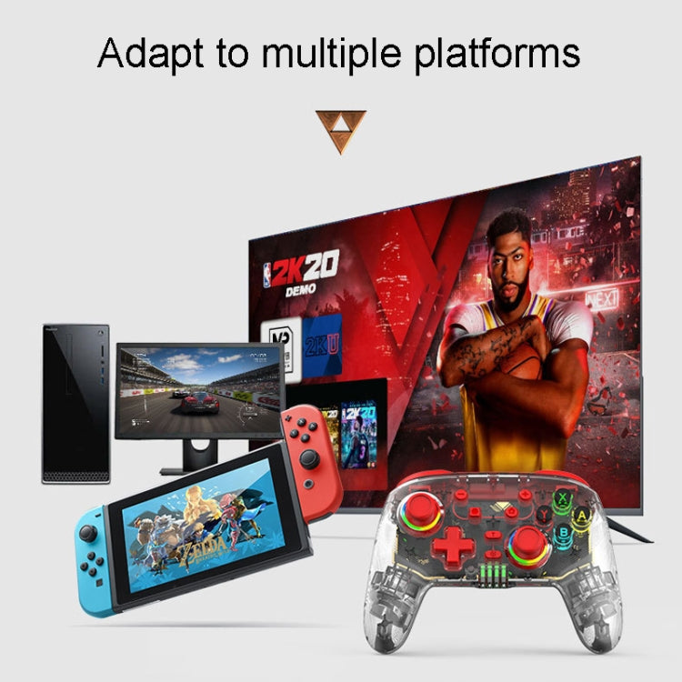 For PS3 / PS4 Dual Vibration Wireless Gamepad With RGB Lights(Green) - Gamepads by PMC TechLife | Online Shopping South Africa | PMC TechLife