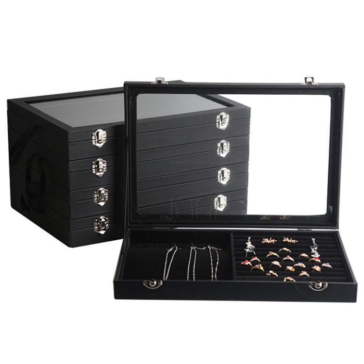 Jewelry Accessories Storage Box Jewelry Case Transparent Ring Bracelet Display Case, Color: Earrings Box - Jewelry Storages by PMC Jewellery | Online Shopping South Africa | PMC Jewellery