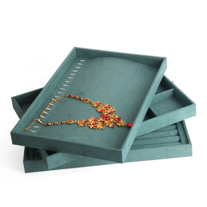 Suede Multifunctional Jewelry Display Tray Necklace Bracelet Bangle Display Case, Style: 12 Grid - Jewelry Storages by PMC Jewellery | Online Shopping South Africa | PMC Jewellery