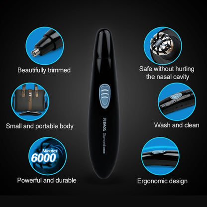 Xiaomi Youpin Riwa RA-555B Waterproof Rechargeable Eyebrow Trimming and Nose Hair Trimmer for Men - Electric Shavers by Xiaomi | Online Shopping South Africa | PMC Jewellery