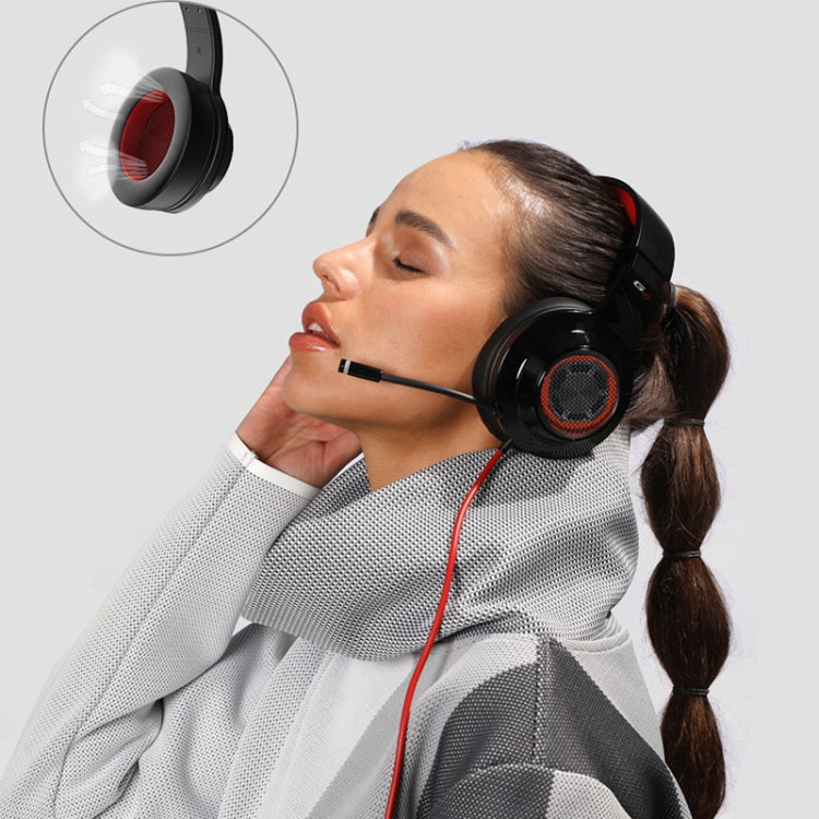 Edifier HECATE G4 Gaming Headeadphone Desktop Computer Listening Discrimination 7.1-channel Headset, Cable Length: 2.5m(Black Red) - Multimedia Headset by Edifier | Online Shopping South Africa | PMC Jewellery