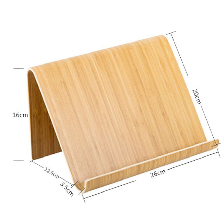 Bamboo Mobile Phone Tablet Lazy Desktop Stand - Desktop Holder by PMC TechLife | Online Shopping South Africa | PMC TechLife