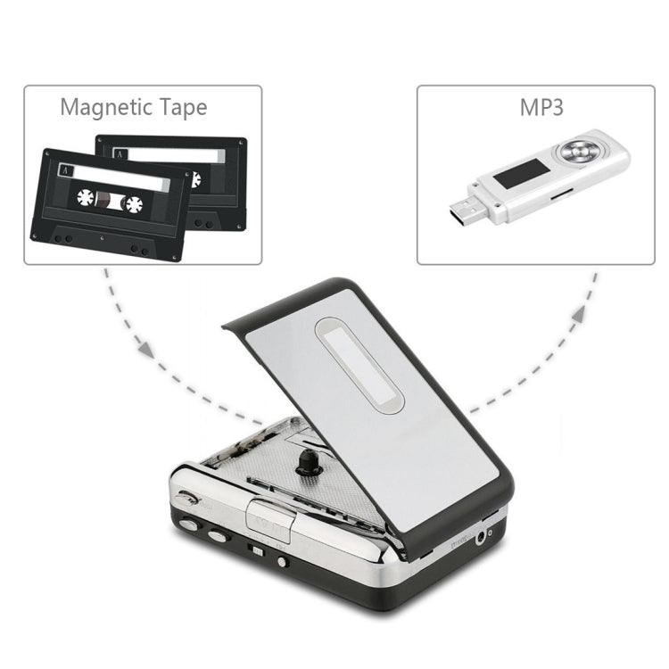 USB Cassette Tape to MP3 Converter Capture Audio Music Player - Tape Converter by PMC Jewellery | Online Shopping South Africa | PMC Jewellery
