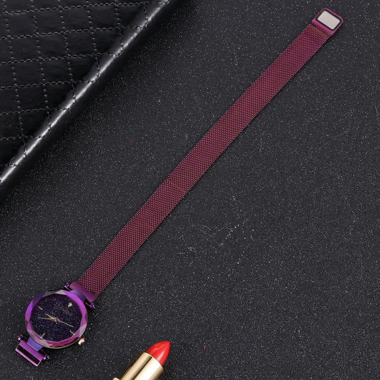 CAGARNY 6877 Water Resistant Fashion Women Quartz Wrist Watch with Stainless Steel Band(Purple) - Metal Strap Watches by CAGARNY | Online Shopping South Africa | PMC Jewellery | Buy Now Pay Later Mobicred