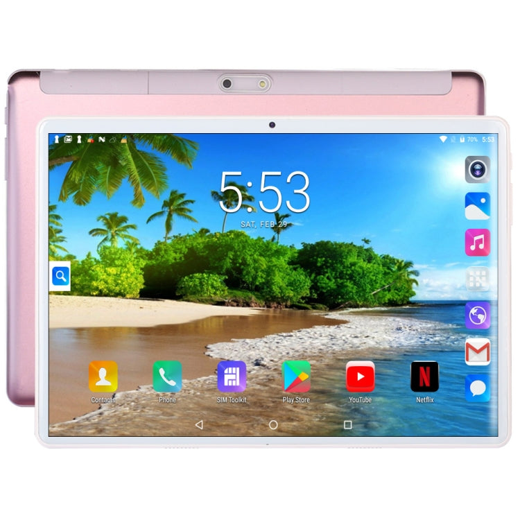 BDF S10 3G Phone Call Tablet PC, 10.1 inch, 2GB+32GB, Android 9.0, MTK8321 Octa Core Cortex-A7, Support Dual SIM & Bluetooth & WiFi & GPS, EU Plug(Pink) - BDF by PMC Jewellery | Online Shopping South Africa | PMC Jewellery