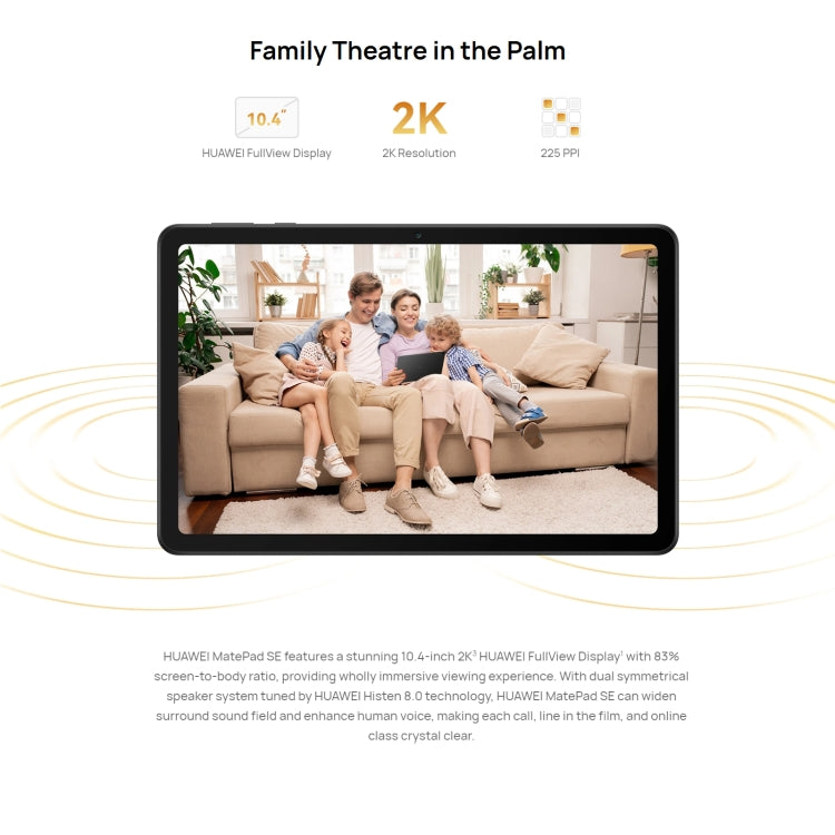 HUAWEI MatePad SE Wi-Fi, 10.4 inch, 6GB+128GB, HarmonyOS 3 Qualcomm Snapdragon 680 Octa Core, Support Dual WiFi / BT, Not Support Google Play(Blue) - Huawei by Huawei | Online Shopping South Africa | PMC Jewellery