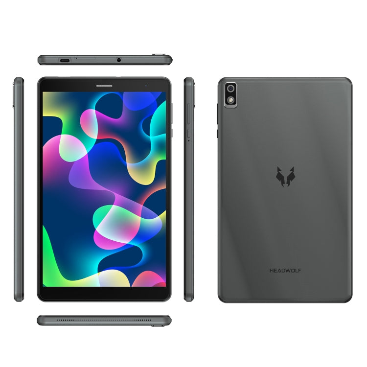 HEADWOLF Fpad2 4G LTE, 8 inch, 4GB+64GB, Android 12 Unisoc T310 Quad Core up to 2.0GHz, Support Dual SIM & WiFi & Bluetooth, Global Version with Google Play, US Plug (Grey) - Other by HEADWOLF | Online Shopping South Africa | PMC Jewellery