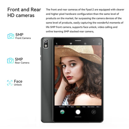 HEADWOLF Fpad2 4G LTE, 8 inch, 4GB+64GB, Android 12 Unisoc T310 Quad Core up to 2.0GHz, Support Dual SIM & WiFi & Bluetooth, Global Version with Google Play, US Plug (Grey) - Other by HEADWOLF | Online Shopping South Africa | PMC Jewellery