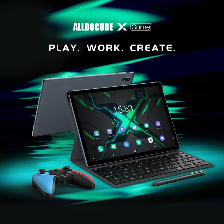 ALLDOCUBE X GAME 4G Tablet, 10.5 inch, 8GB+128GB, Android 11 MediaTek P90 Octa Core, No Keyboard, Support TF Card & Dual Band WiFi & Bluetooth, EU Plug (Black+Gray) - ALLDOCUBE by ALLDOCUBE | Online Shopping South Africa | PMC Jewellery | Buy Now Pay Later Mobicred