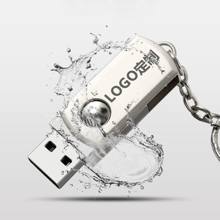 MicroDrive 16GB USB 2.0 Creative Personality Metal U Disk with Keychain (Yellow) - USB Flash Drives by MicroDrive | Online Shopping South Africa | PMC Jewellery