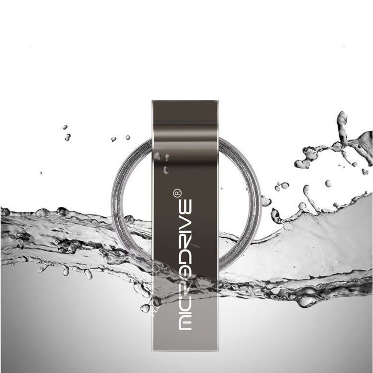 MicroDrive 4GB USB 2.0 Metal Keychain U Disk (Black) - USB Flash Drives by MicroDrive | Online Shopping South Africa | PMC TechLife