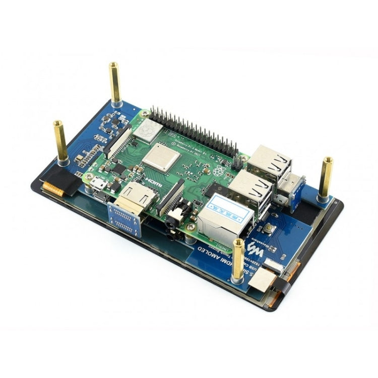 Waveshare 5.5 inch 1080x1920 Capacitive Touch Screen AMOLED with Toughened Glass Cover, HDMI interface, Supports Multi Systems - free shipping - PMC TechLife - Order now!